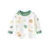 Printed Long Sleeve Kids Snap-Shoulder Shirt - Beekee