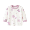 Printed Long Sleeve Kids Snap-Shoulder Shirt - Beekee