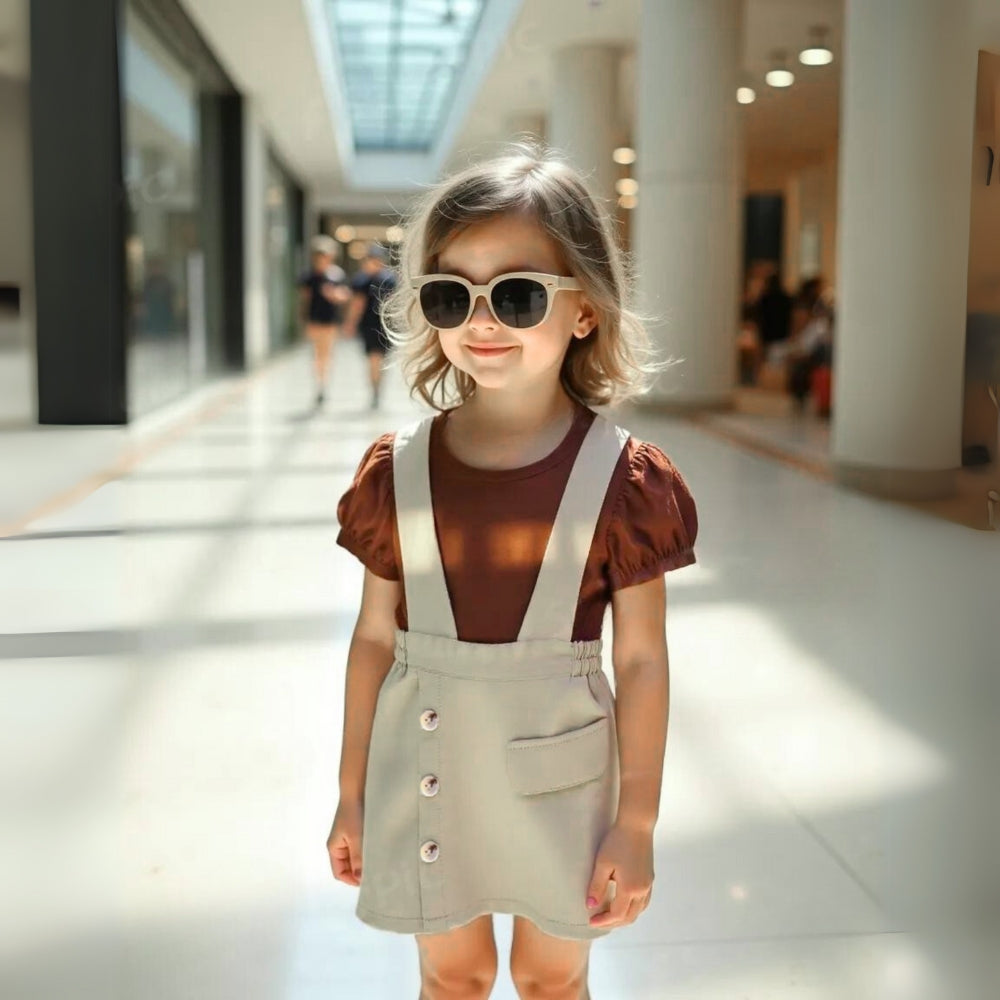 Puff Sleeve T-Shirt and Skirt Summer Set - Beekee