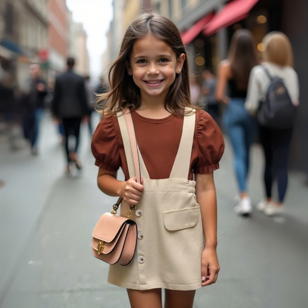 Puff Sleeve T-Shirt and Skirt Summer Set - Beekee