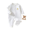 Quilted Snap-Button Bear Jumpsuit - Beekee
