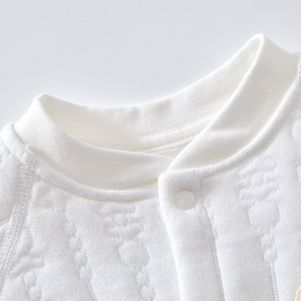 Quilted Snap-Button Bear Jumpsuit - Beekee