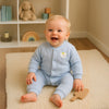 Quilted Snap-Button Bear Jumpsuit - Beekee