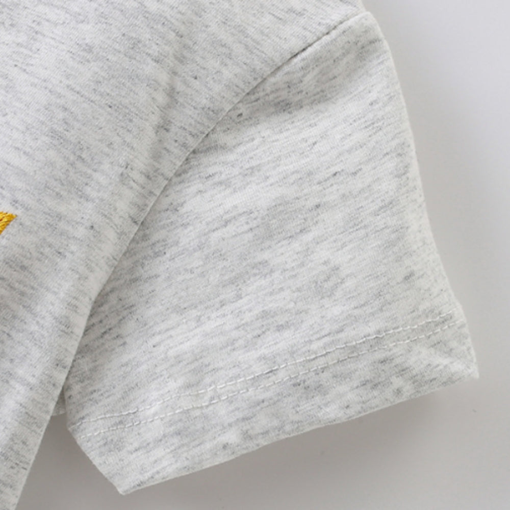 Rocket Embroidered T-Shirt and Shorts Set - Beekee