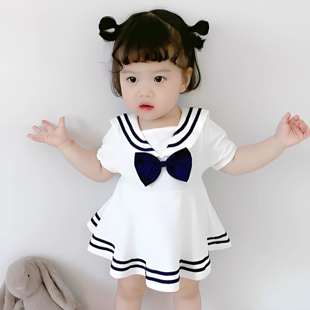 Sailor Collar Girl Dress - Beekee
