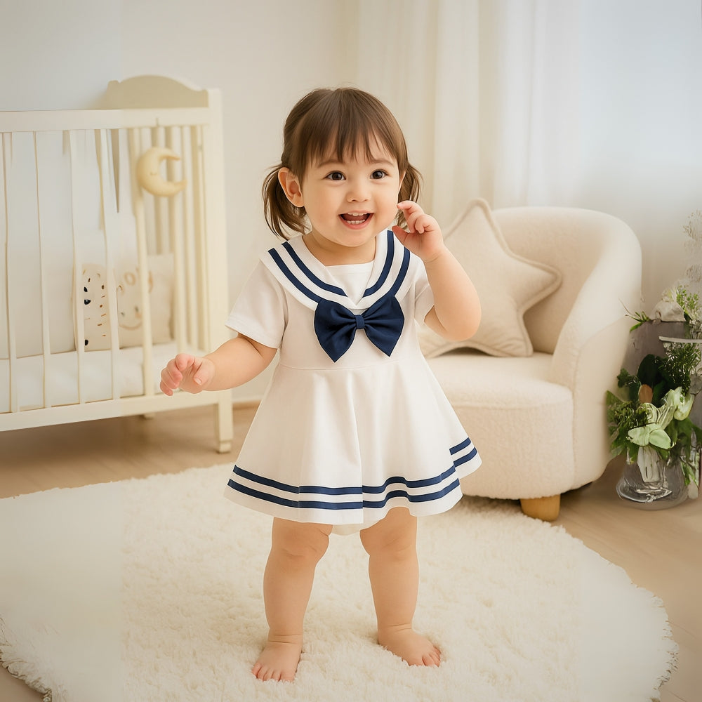 Sailor Collar Girl Dress - Beekee