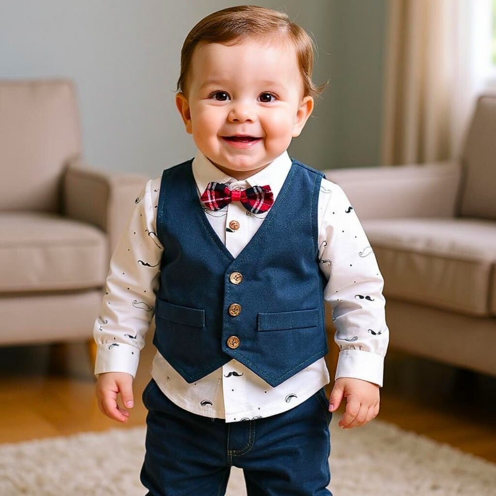 Smart Boys Vest and Pants Formal Set - Beekee