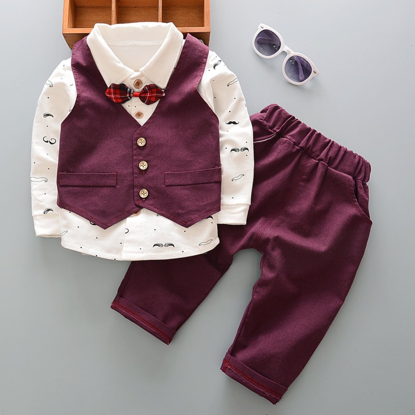 Smart Boys Vest and Pants Formal Set - Beekee