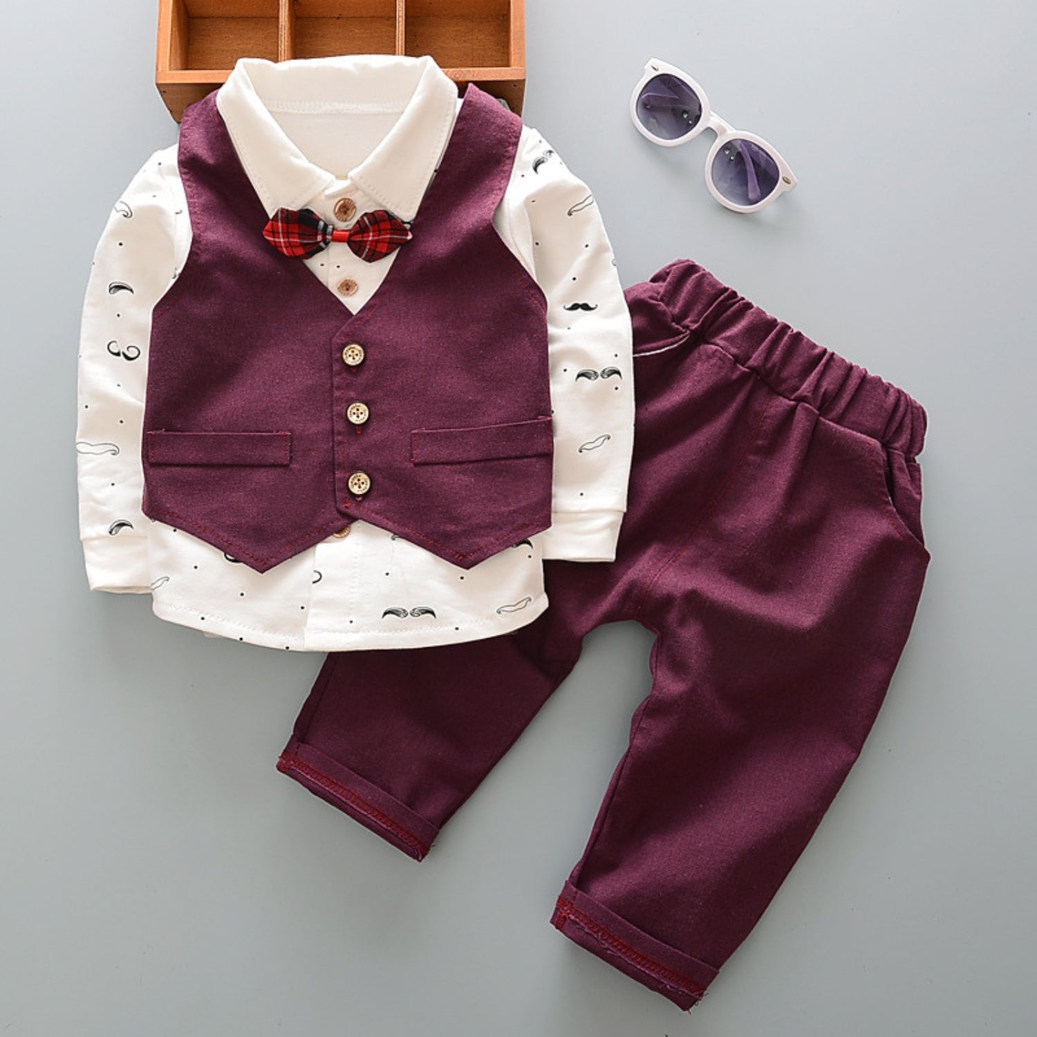 Smart Boys Vest and Pants Formal Set - Beekee