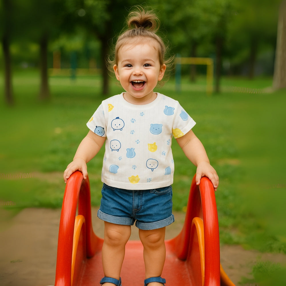 Soft Cotton Printed Kids T-Shirt - Beekee