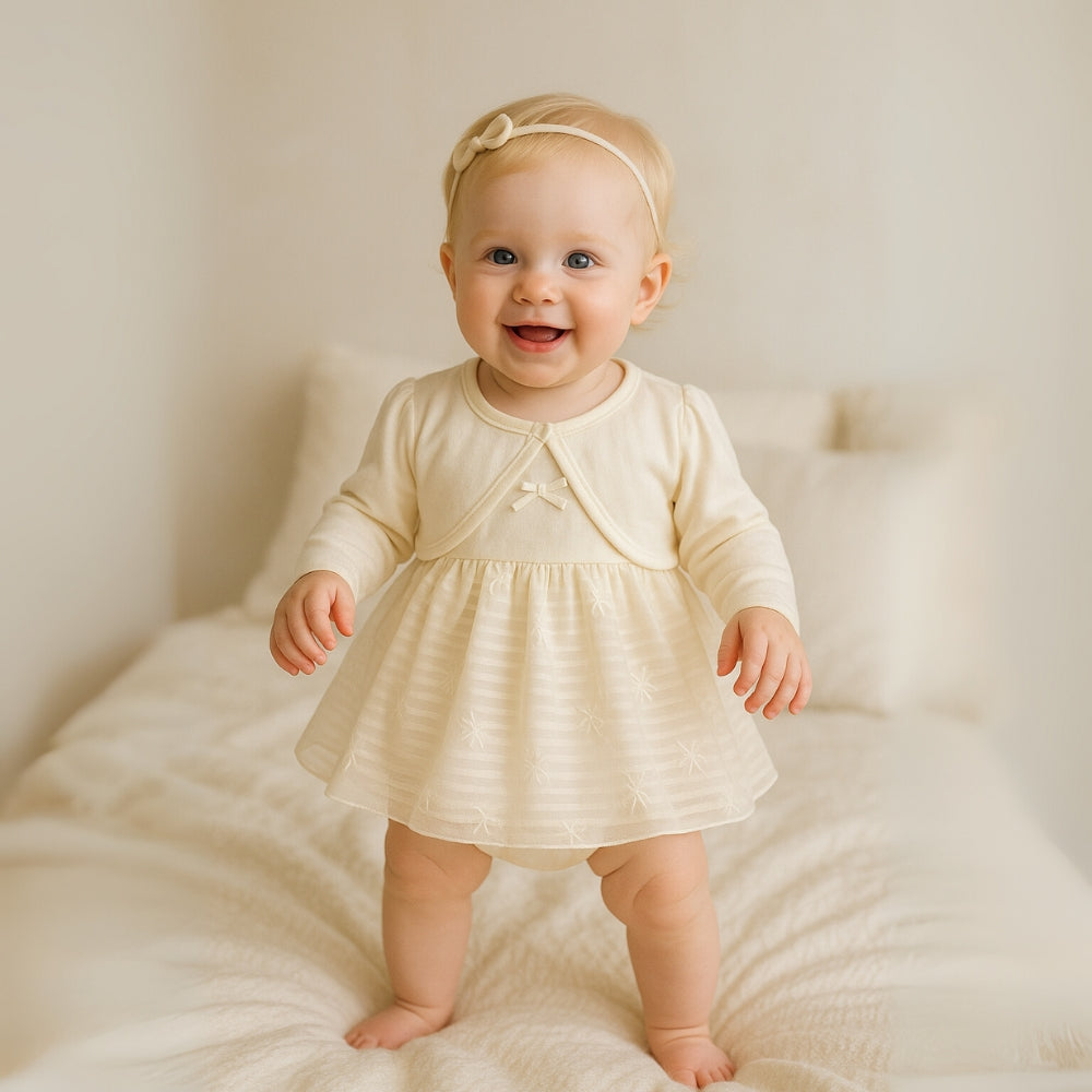 Soft Tutu Romper and Cardigan Set - Beekee