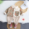 Striped Bear Shirt and Pants Set - Beekee