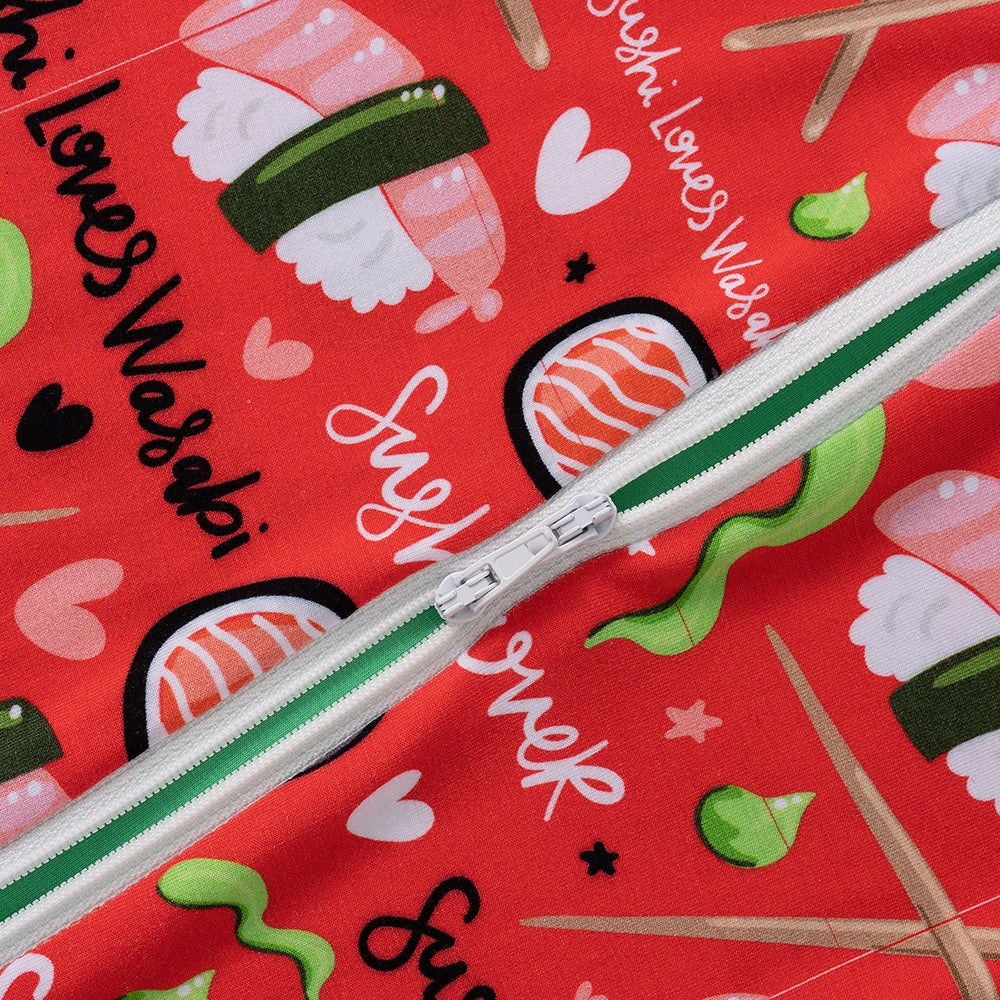 Sushi Print Long Sleeve Baby Romper - Beekee