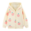 Sweet Peach Pattern Hooded Jacket - Beekee