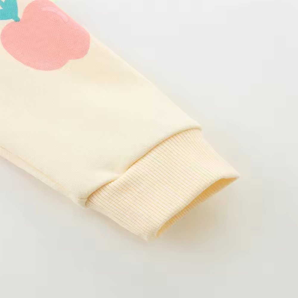 Sweet Peach Pattern Hooded Jacket - Beekee