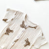 Teddy Bear Buttoned Shirt and Shorts Set with Hat - Beekee