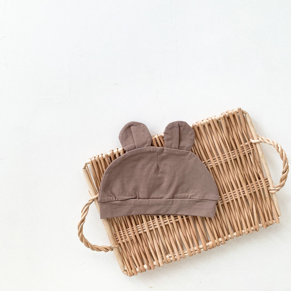 Teddy Bear Buttoned Shirt and Shorts Set with Hat - Beekee