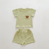 Teddy Bear Pocket T-Shirt and Shorts Set - Beekee