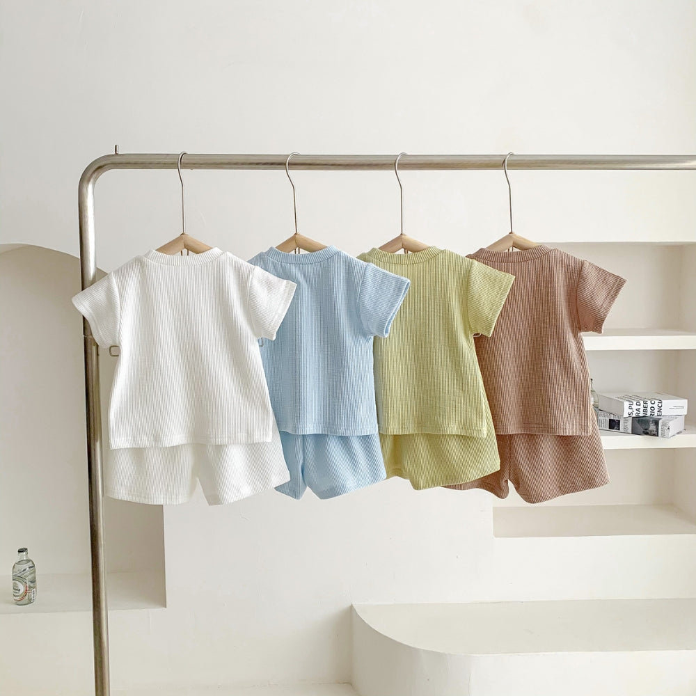 Teddy Bear Pocket T-Shirt and Shorts Set - Beekee