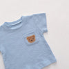 Teddy Bear Pocket T-Shirt and Shorts Set - Beekee