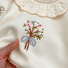 Vintage Embroidered Knitted Baby Romper - Beekee
