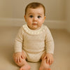 Vintage Knit Lace Collar Baby Romper - Beekee