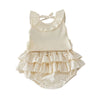 Vintage Ruffle Collar Baby Romper - Beekee