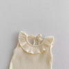 Vintage Ruffle Collar Baby Romper - Beekee