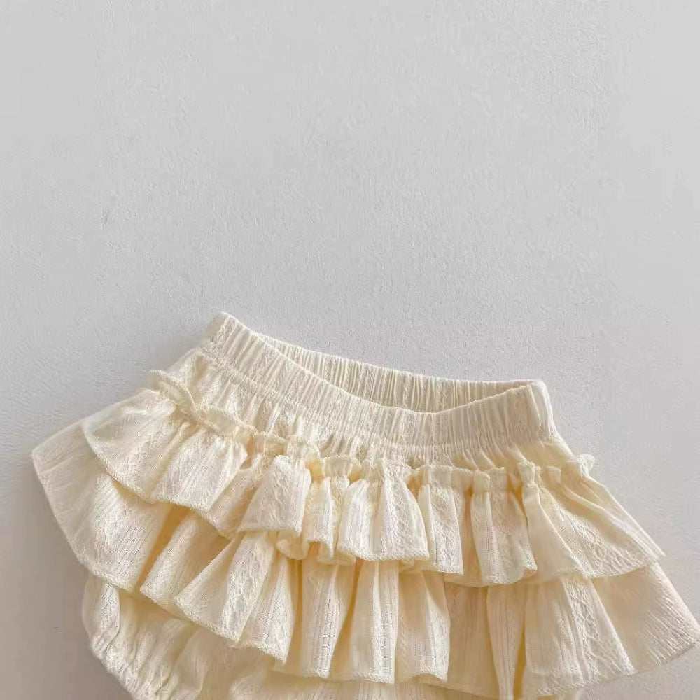 Vintage Ruffle Collar Baby Romper - Beekee
