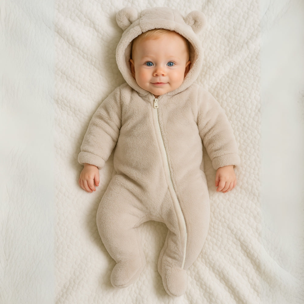 Warm Bear Hood Baby Overall Snowsuit - Beekee