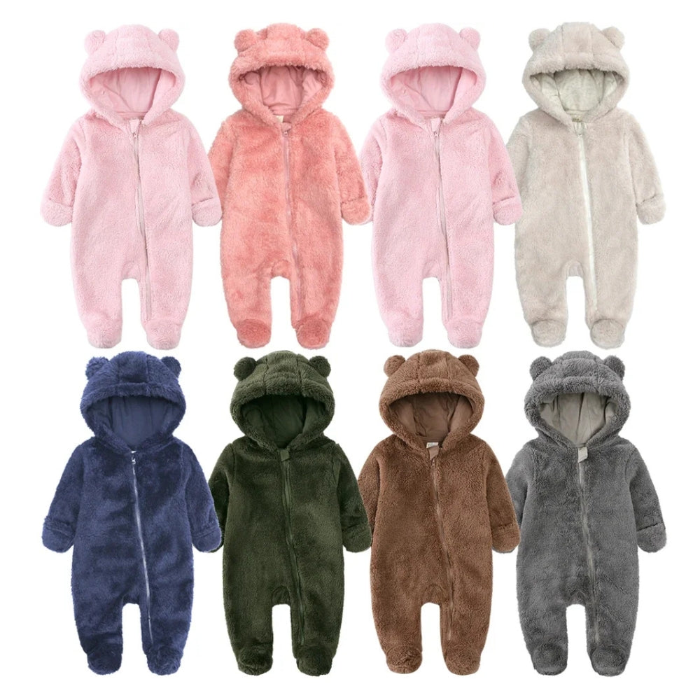 Warm Bear Hood Baby Overall Snowsuit - Beekee