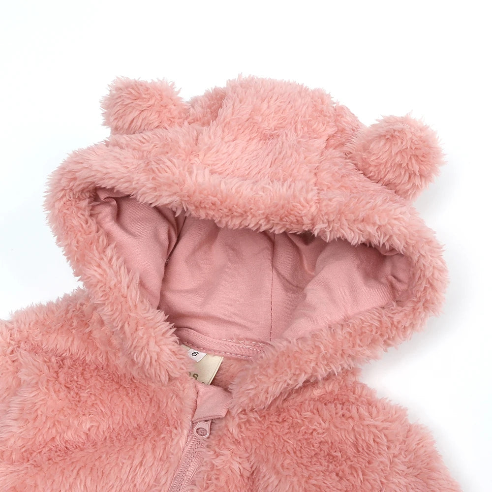 Warm Bear Hood Baby Overall Snowsuit - Beekee