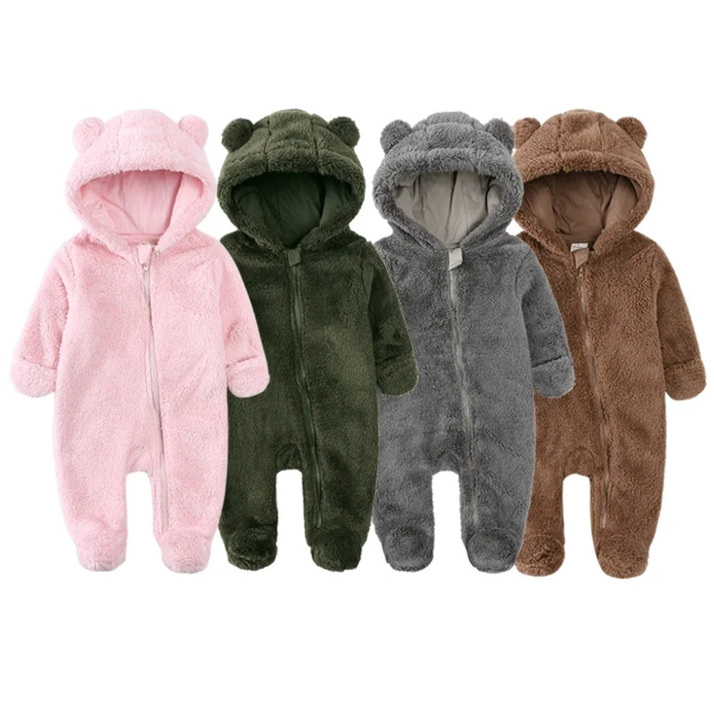 Warm Bear Hood Baby Overall Snowsuit - Beekee