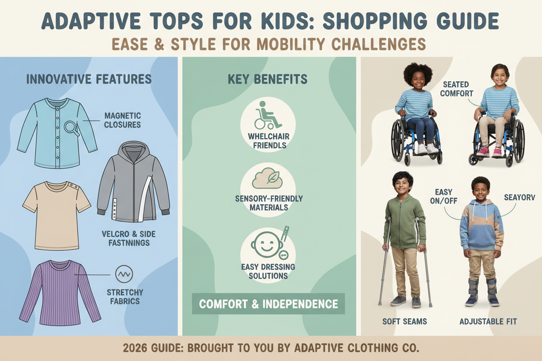 Shopping Guide for Adaptive Tops for Kids with Mobility Challenges