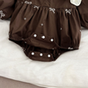 Sweet Floral Lace Collar Baby Dress & Romper Set-Beekee