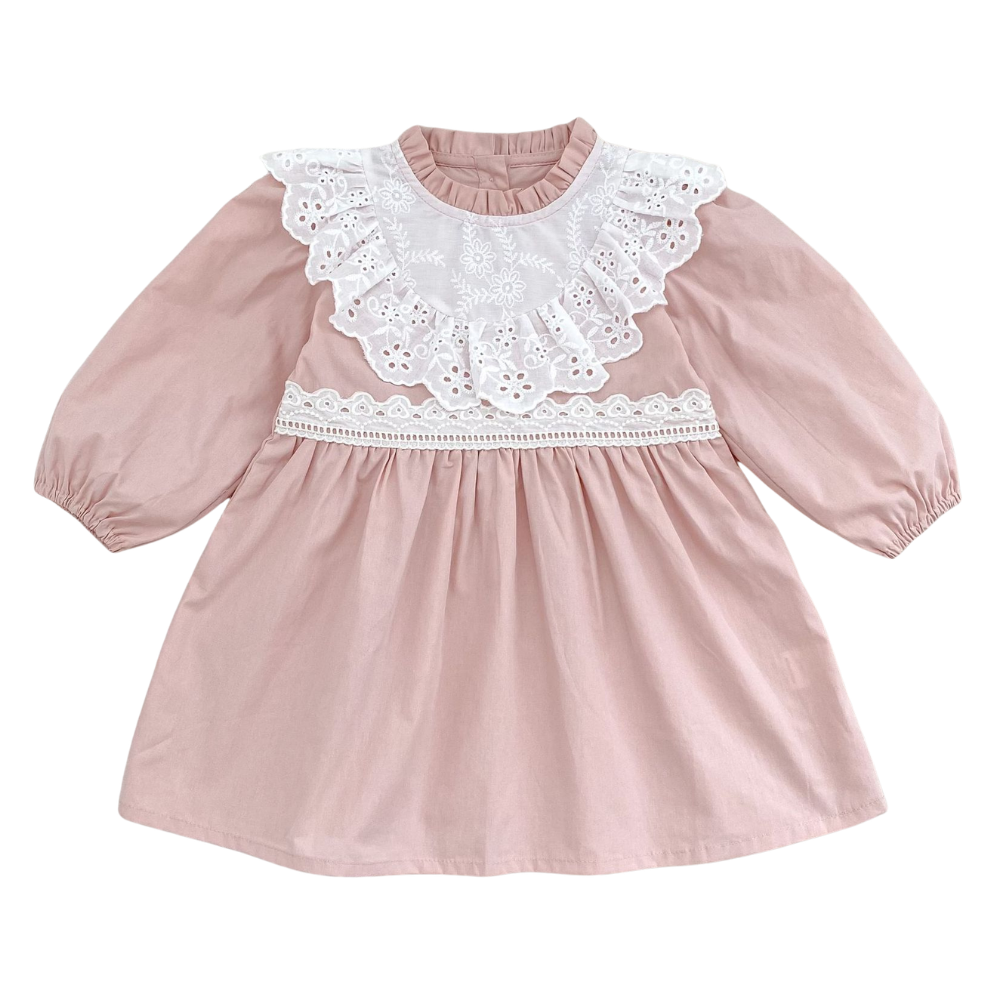 Darling Daisy Lace Baby Dress & Romper Set-Beekee