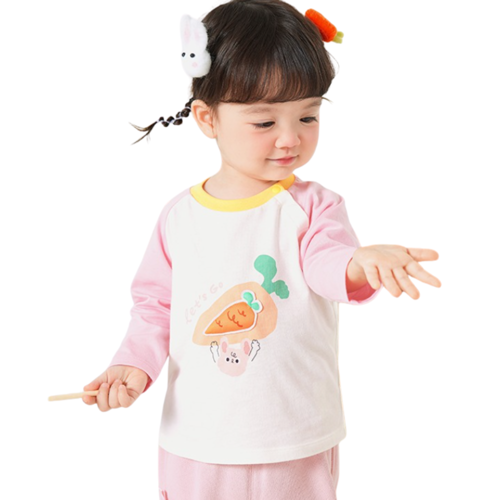 Girls Cute Print Long Sleeve Shirt- Beekee