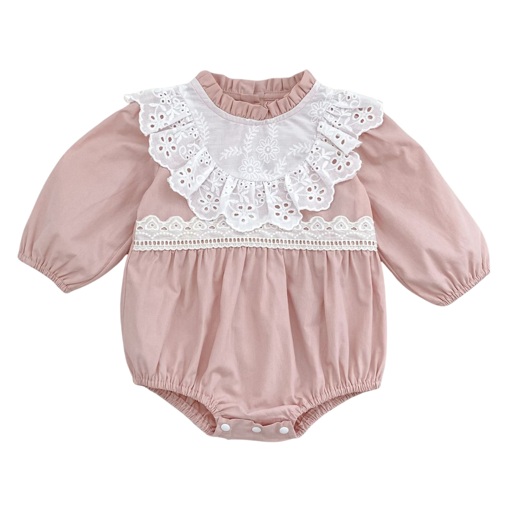 Darling Daisy Lace Baby Dress & Romper Set-Beekee