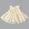 Sweet Rosette Tulle Party Dress for Baby Girls-Beekee