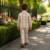 Dapper Plaid Blazer and Bow Tie Boys Set