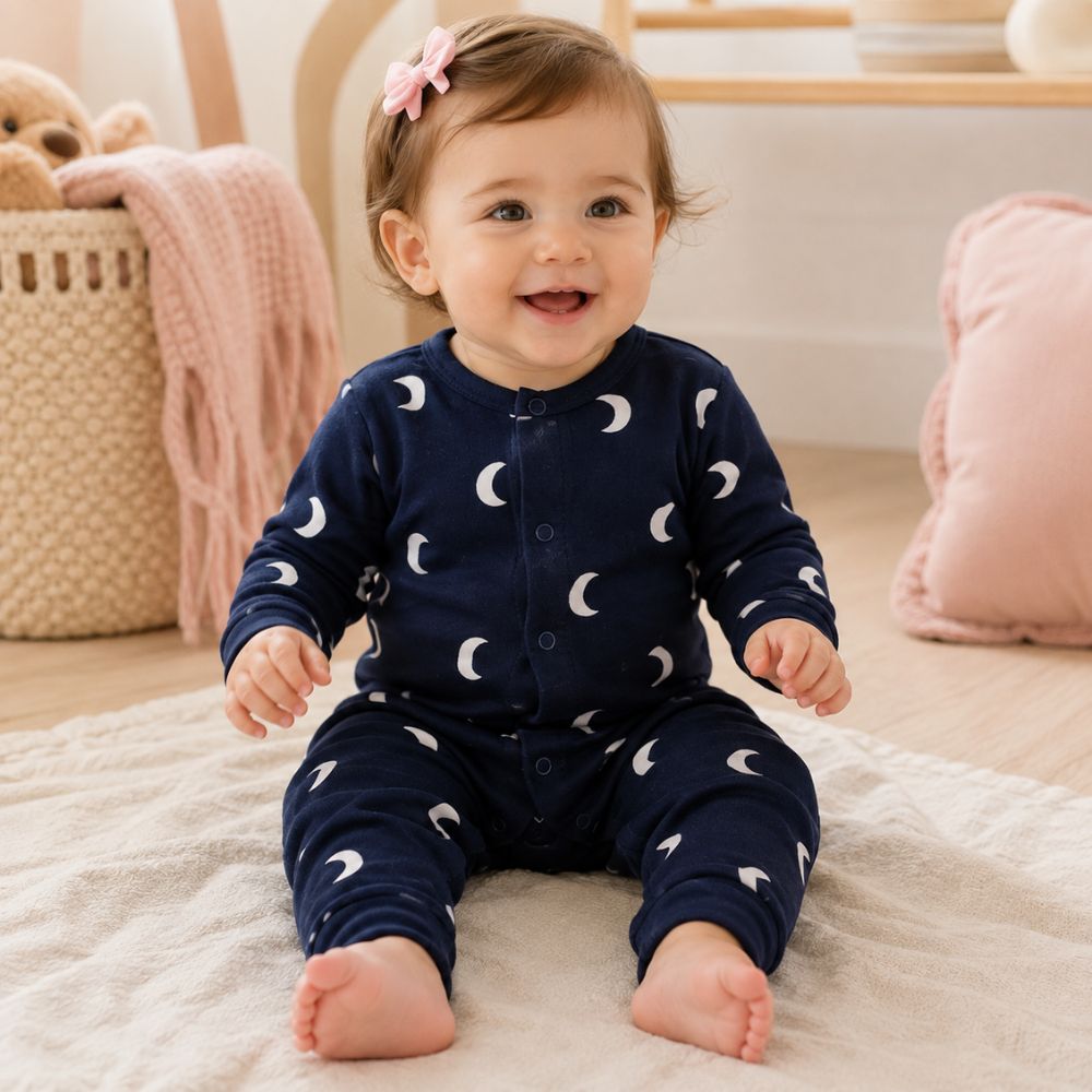 Dreamy Moon Baby Sleep Romper