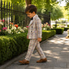 Dapper Plaid Blazer and Bow Tie Boys Set