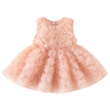 Sweet Rosette Tulle Party Dress for Baby Girls-Beekee