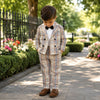 Dapper Plaid Blazer and Bow Tie Boys Set