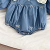 Sweet Floral Lace Collar Baby Dress & Romper Set-Beekee