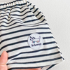 Cute Puppy 3D T Shirt & Striped Shorts Set for Kids-Beekee