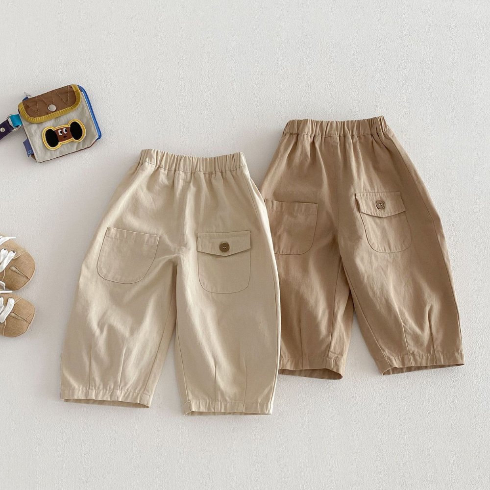 Cool Pocket Cargo Pants for Little Kids-Beekee
