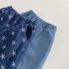 Adorable Star Print Denim Pants for Toddlers-Beekee