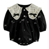 Sweet Floral Lace Collar Baby Dress & Romper Set-Beekee