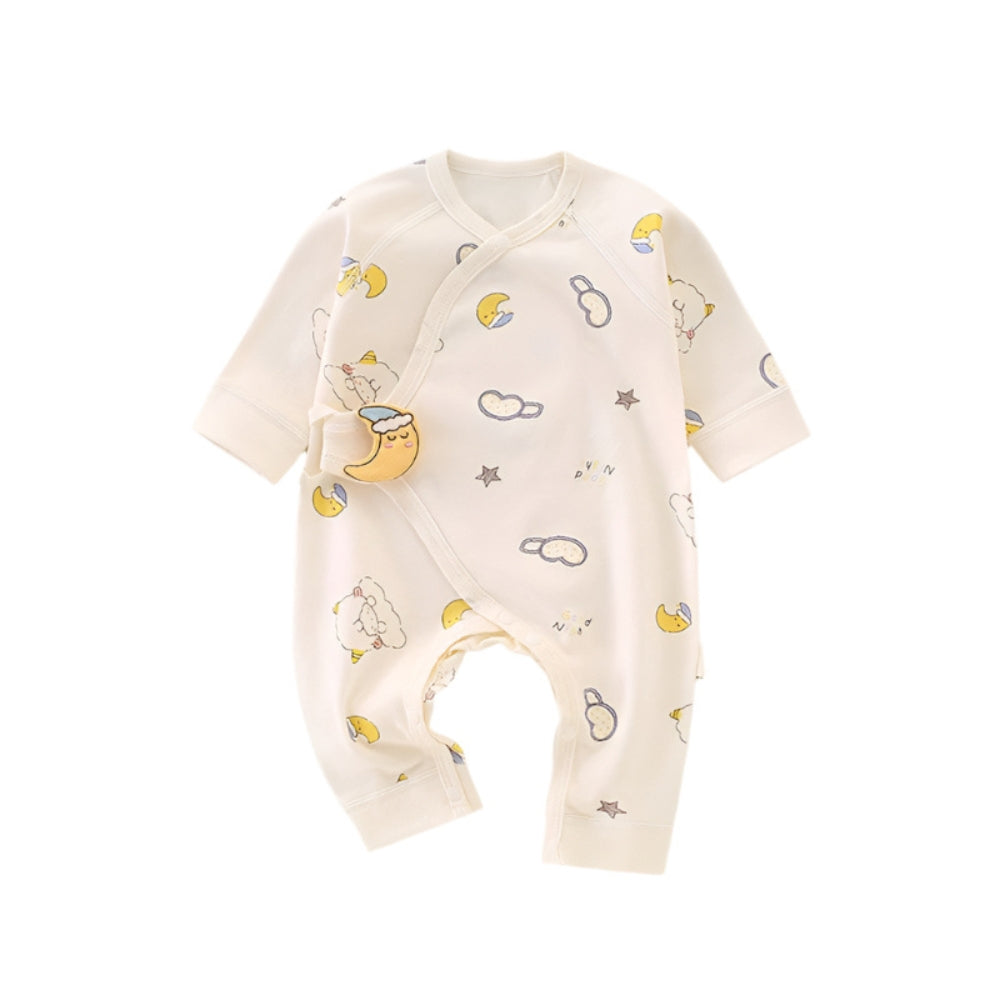 Adorable Cartoon Print Baby Jumpsuit - Beekee